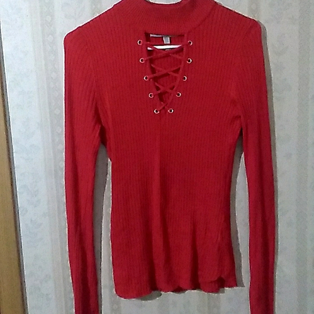 Red Longsleeve Turtleneck